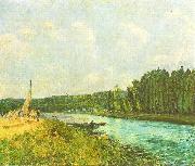 Alfred Sisley Die Ufer der Oise oil painting